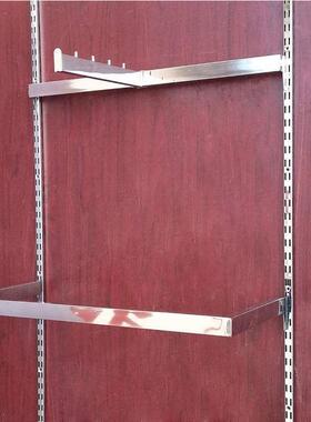 服装店货架展示架墙上p架子不锈钢正挂侧挂立柱壁挂上墙a柱t柱挂