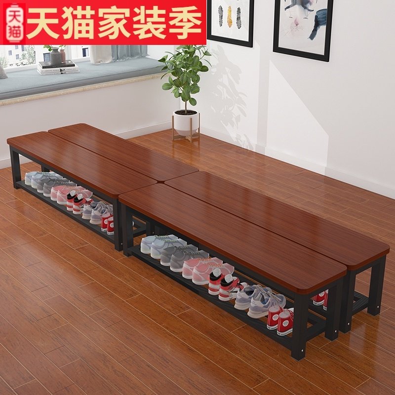 长条凳子家用换鞋凳鞋柜健身房服装店长凳浴室更衣室可坐穿鞋凳架