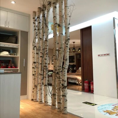 白桦树干树枝天然白桦木枯木杆美陈景观橱窗M隔断婚庆拱门原木树