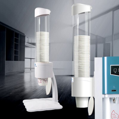 一次性水杯架自动取杯器饮水机纸杯台式置物架免打孔放杯子杯架子