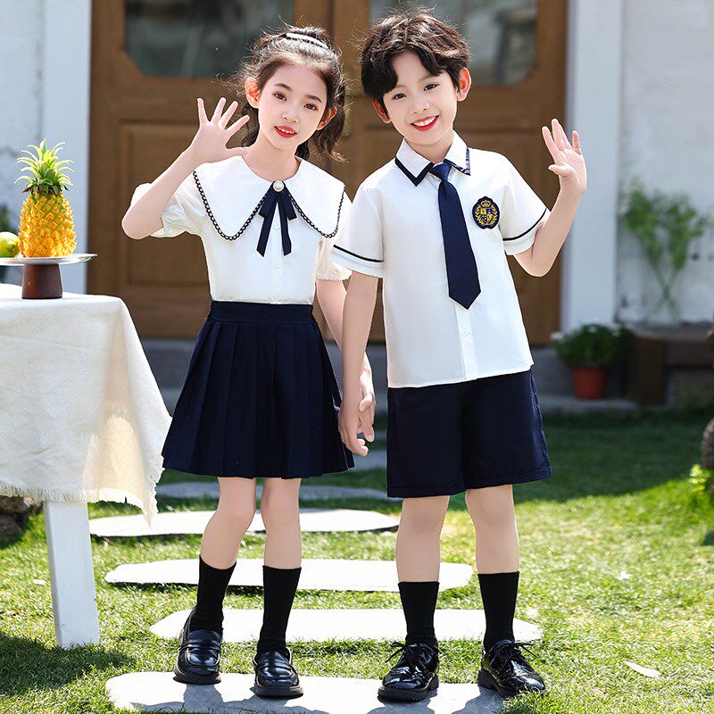 小学生校服舞蹈大合唱表演服毕业照班服套装六一运动会幼儿园园服