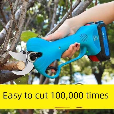 德国进口舒畅电动剪刀果树修枝剪延长杆充电式无线锂电园林专用粗