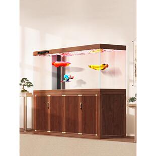 新 金水晶超白玻璃家用底部过滤器大 中国风龙鱼鱼缸客厅2025新