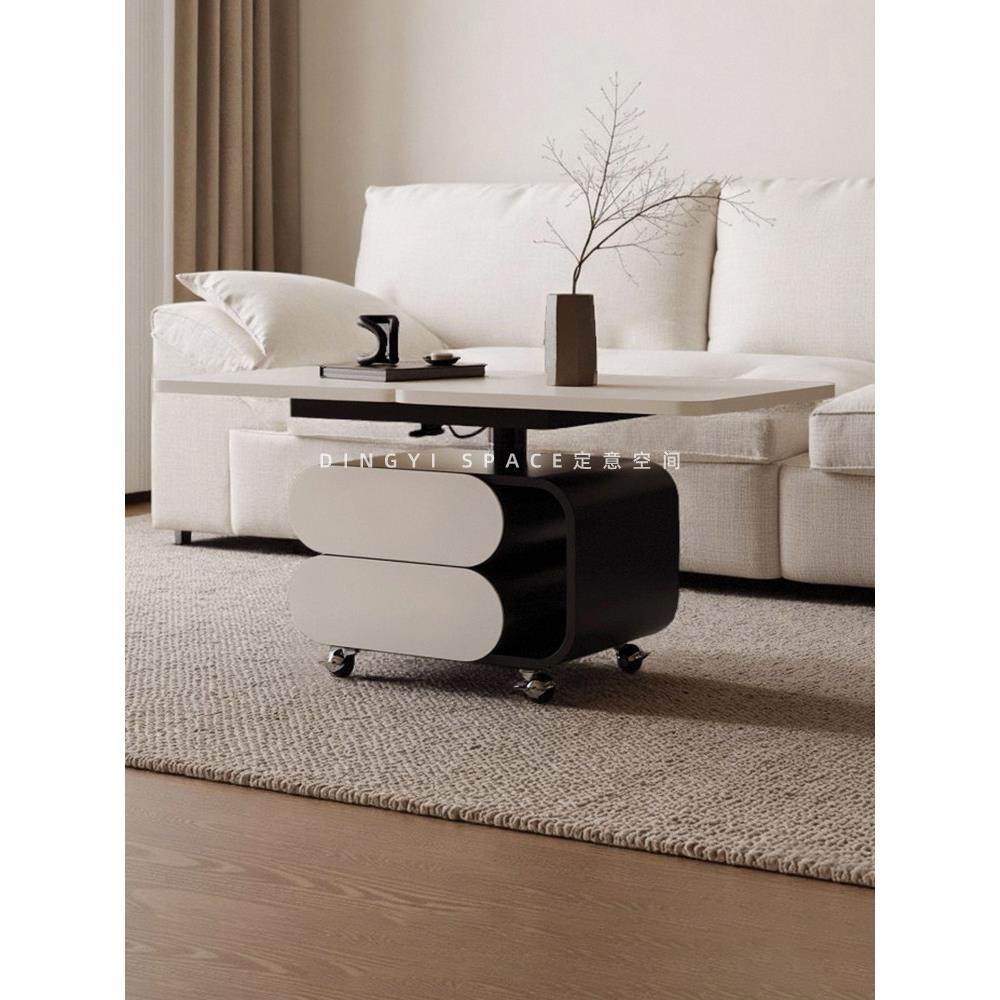 定意空间 简行 极简风家用升降茶几可移动多功能折叠实木边几茶几,住宅家具,茶几,淘宝优惠券,粉丝福利购,淘宝优惠卷
