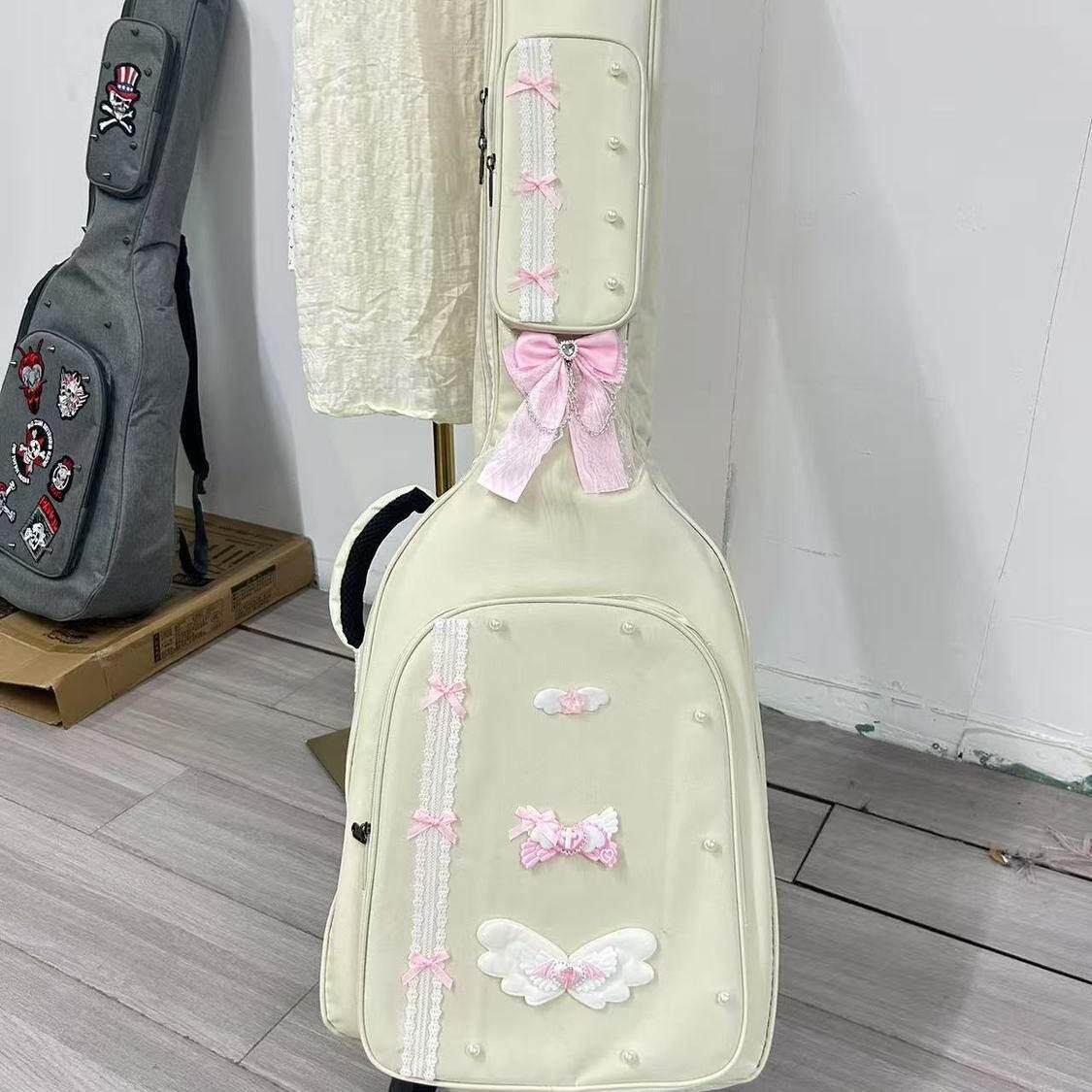 吉他包手作民谣木吉他电吉他背包亚文化个性加厚 可爱女生高颜值