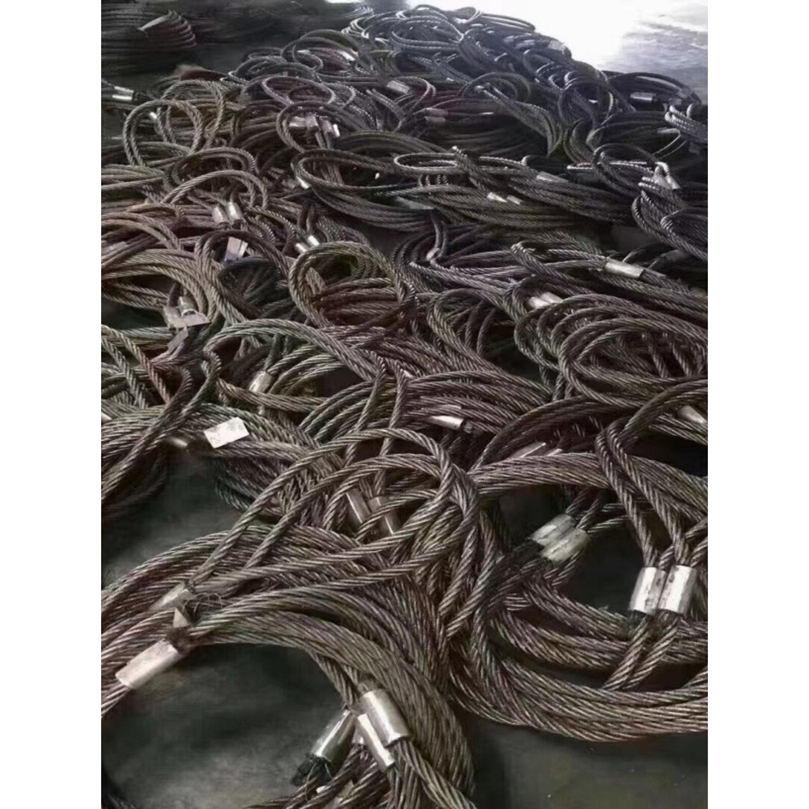 重型钢丝绳压扣吊装索具搬运设备绳套仪器挪移吊具工地塔吊绳索扣
