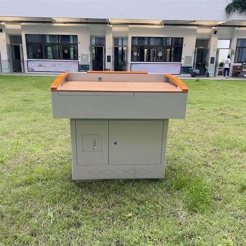 多媒体讲台钢制演讲台学校教室教师会议室培训发言小台讲卓多功能