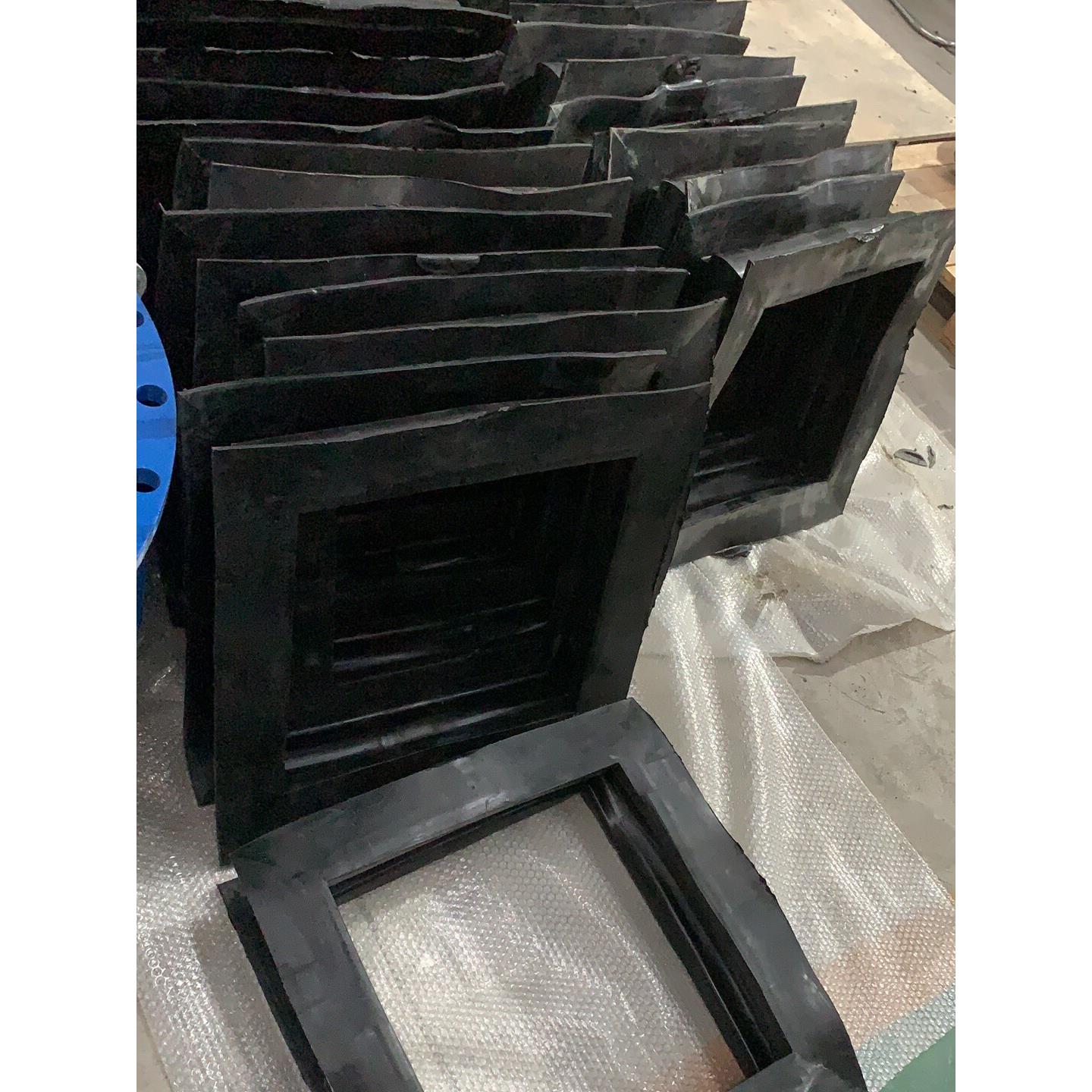 矩形风道橡胶补偿器方形法兰烟道风机软连接电厂脱硫非金属膨胀节