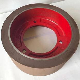 4寸红旗桥棕色砻谷机胶辊 碾米机胶轮 米机滚筒100*222MM