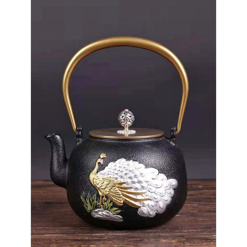 金京堂铸铁煮茶壶围炉炭火炉生铁壶无涂层烧水壶泡茶壶功夫茶具
