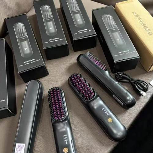 负离子无线直发梳