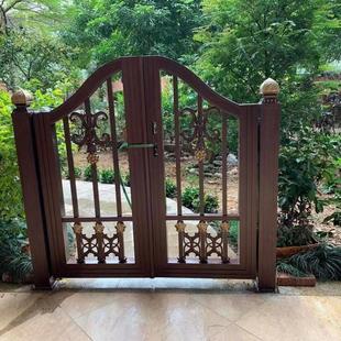 铝艺大门 庭院门 别墅门 定制门农村小院门 小院门 小门覆古中式