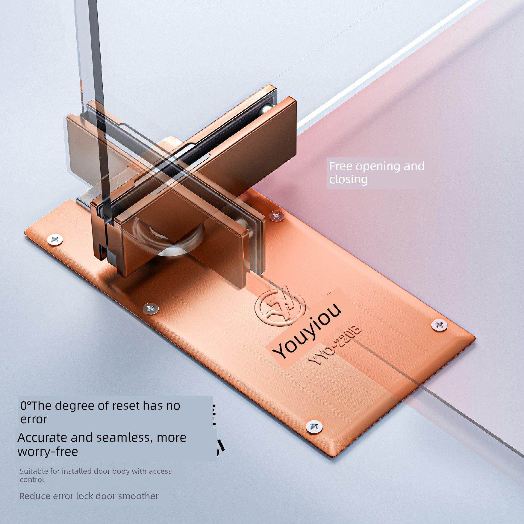 玫瑰金液压玻璃门地板弹簧H220B定位重型地板弹簧无框门通用型818,基础建材,地弹簧,淘宝优惠券,粉丝福利购,淘宝优惠卷