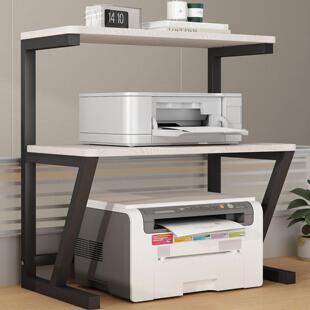 多功能桌面打印机置物架办公室放针式票据打印机复印机收纳架子