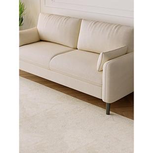 客厅小公寓灯芯绒面料沙发出租房办公室接待处双人或三人座位休息