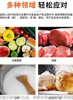 PH818MPHP入818M酸度计刺式团发面肉类馒头水果蔬菜溶液温度H检测