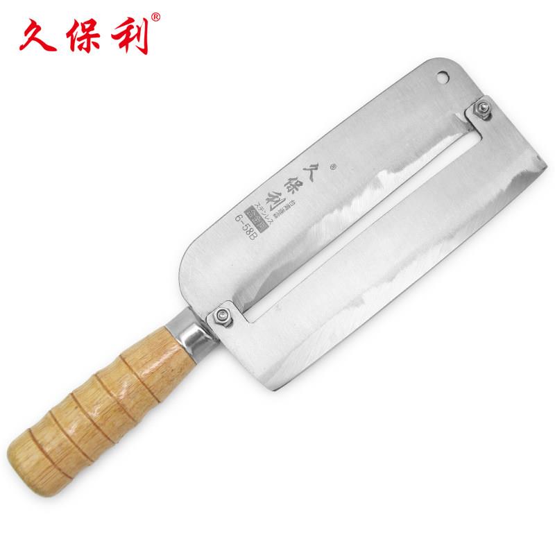 台湾久保利不锈合金钢甘蔗刨刀商用蔬菜瓜果菠萝甘蔗削皮刀工具