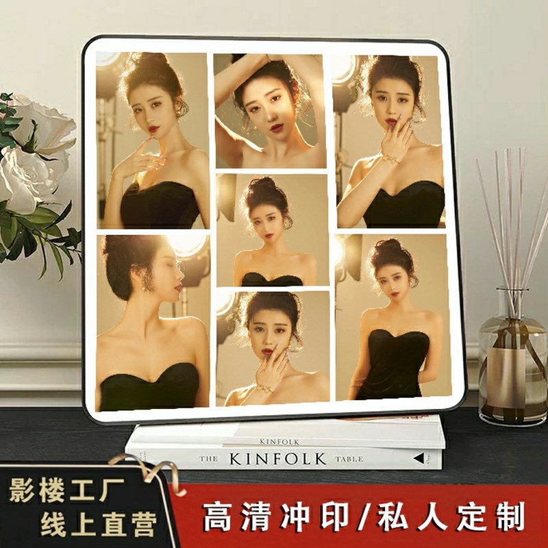 铝合金属四七九多宫格相框摆台照片定制挂墙正方形儿童写真婚纱照