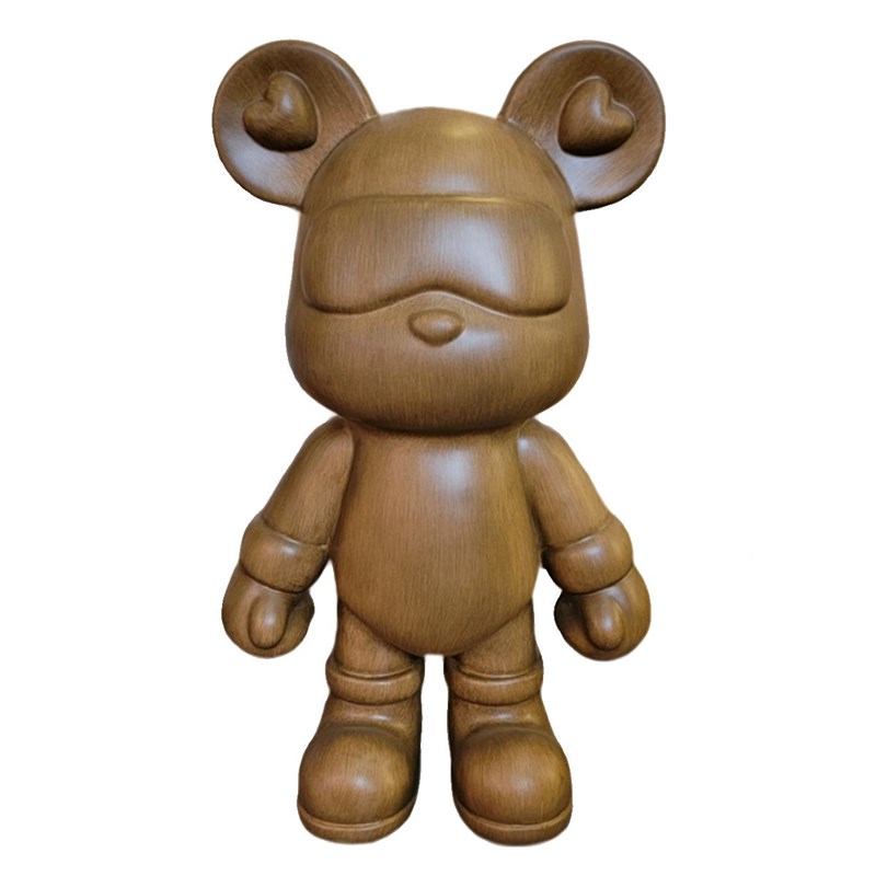 厂促卡通电视柜桃胡木色力熊存钱罐大摆摆件客厅装饰品暴家居落地