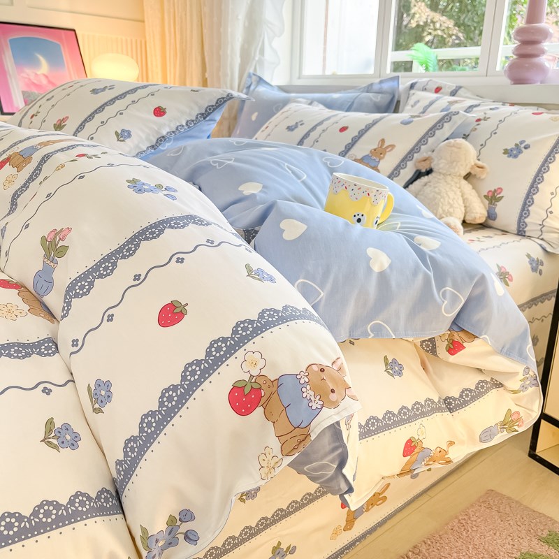 160210被套1.8x2.2四件套180x200全棉1.6*2.1三件套被罩220x240