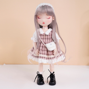 MEEMO米萌中国手工娃娃布艺玩偶diy服装材料包大六分体卷发明美