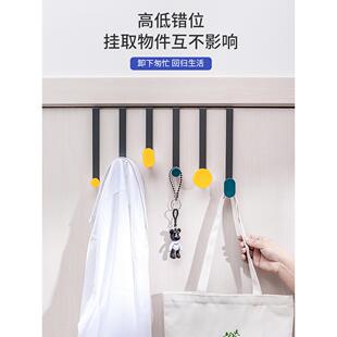 门后挂钩挂衣架衣柜侧边侧面卧室免打孔挂衣钩挂架柜子收纳置物架