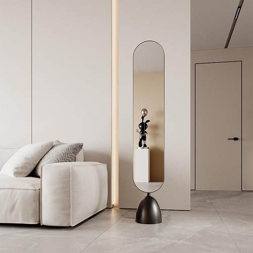 北欧ins落地镜家用客厅全身镜女生卧室贴墙穿衣镜少女轻奢试衣镜