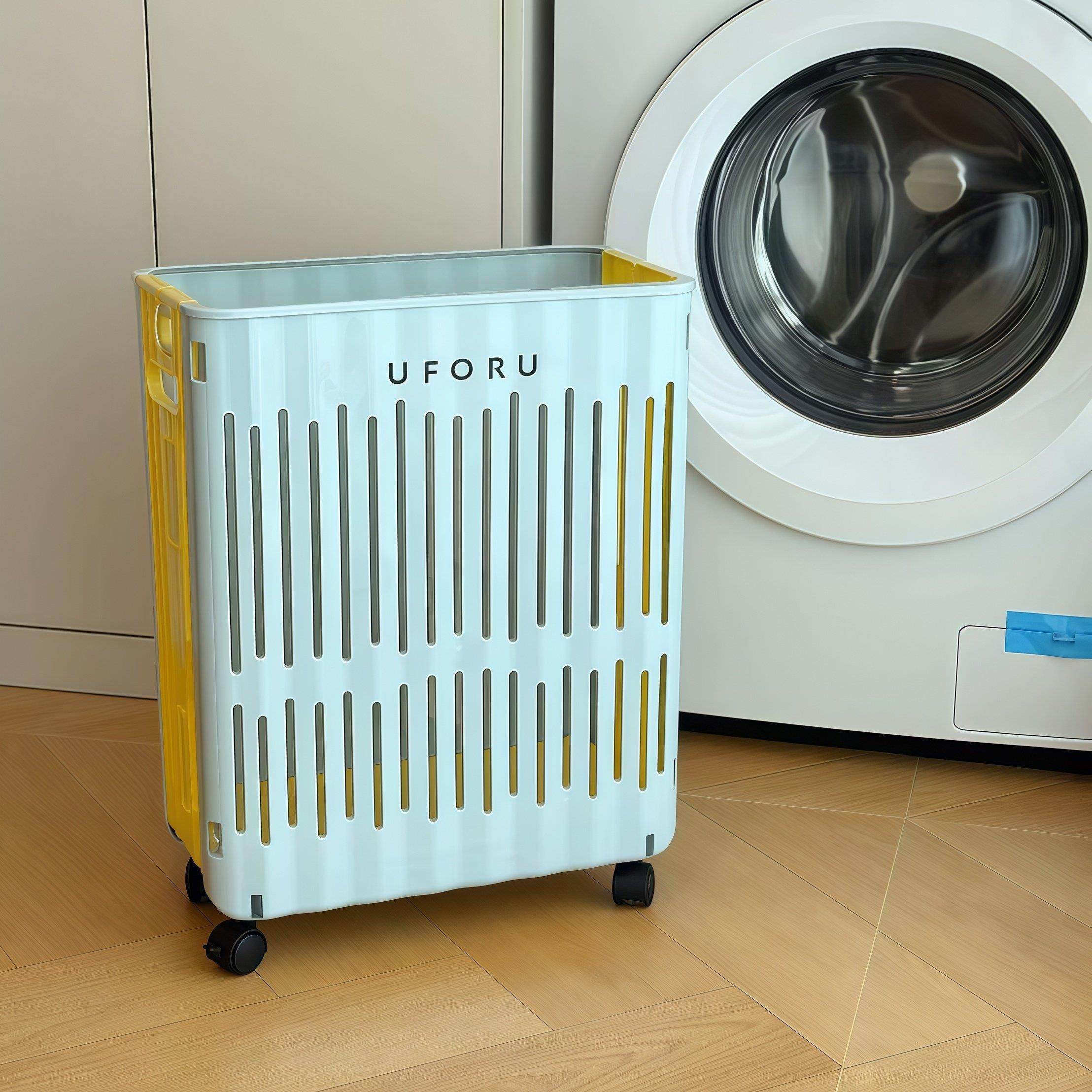 马卡龙色系脏衣篮家用带轮子可折叠衣服收纳筐卧室浴室移动脏衣篓,收纳整理,脏衣篮,淘宝优惠券,粉丝福利购,淘宝优惠卷