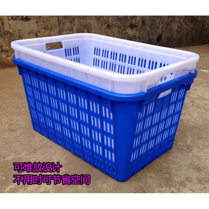 周转箩筐塑料框子周转筐长方形大号菜篮子水果蔬菜胶框服装收纳箱