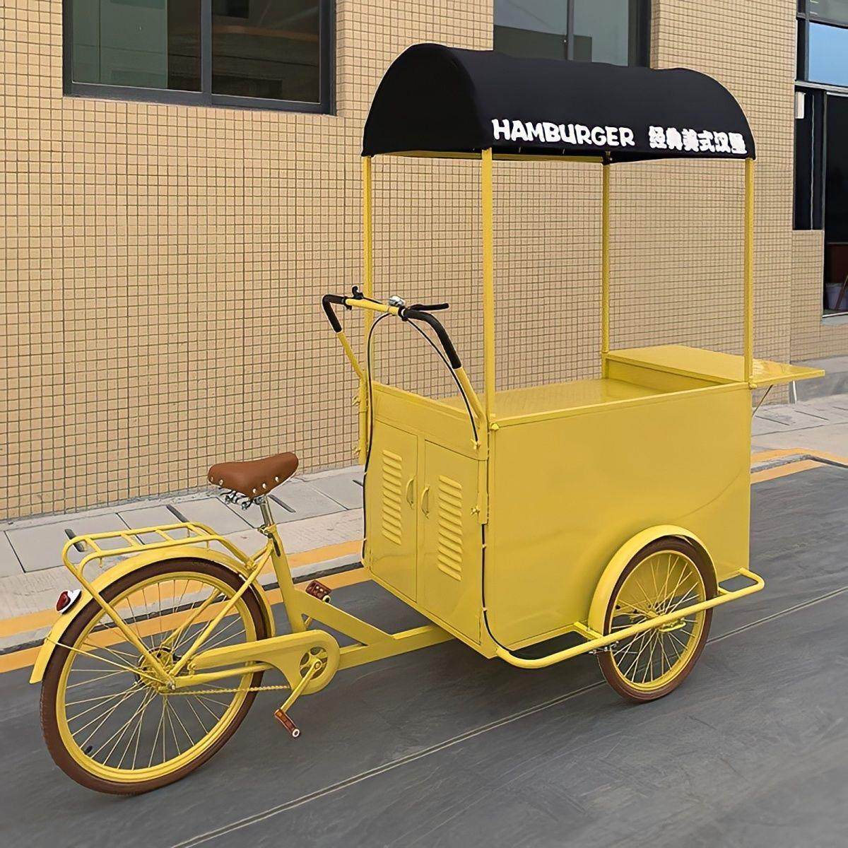 夜市美食摆摊小吃车移动餐车商业街多功能倒骑驴售卖车流动摊位车