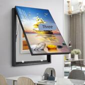 电表箱装 配电箱液压杆强遮挡电闸盒墙壁挂画 饰画简约现代轻奢竖版