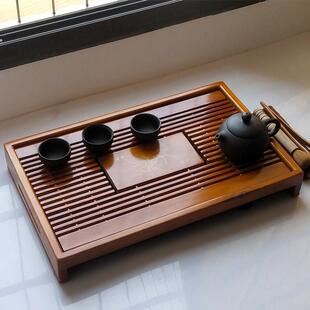茶盘实木小型抽屉式简易办公室家用干泡台精致高档排储沥水茶托