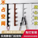 门后挂钩挂衣架免打孔壁挂式 连排一字置物架收纳衣服帽子挂架神器
