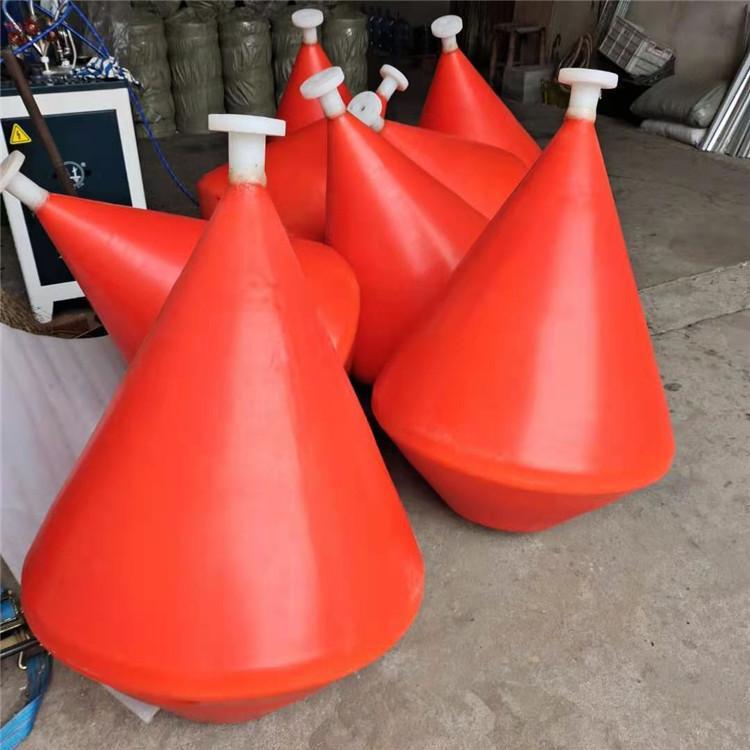 水面塑胶警示不倒翁带灯灯塔式浮体航道湖泊塑料标供应