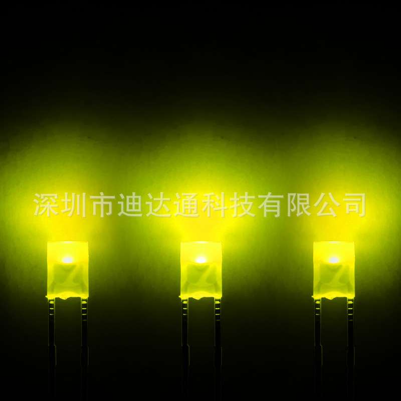 234黄发黄短脚 2X3X4方形黄色高亮灯珠 2*3*4黄光led灯珠指示灯