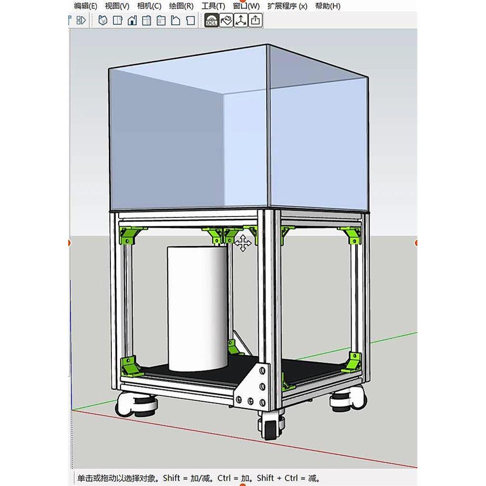 双层铝合金架子定制设计工业风鱼缸架鱼缸架龟缸架x40型材鱼缸架