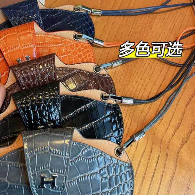 墨镜便携随身鳄鱼包防压可挂小巧近视眼镜太阳镜盒保护纹收纳真皮