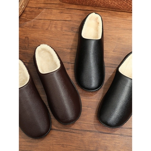 新款冬季棉鞋老北京布鞋加厚保暖防水舒适防滑软底男女半托棉拖鞋