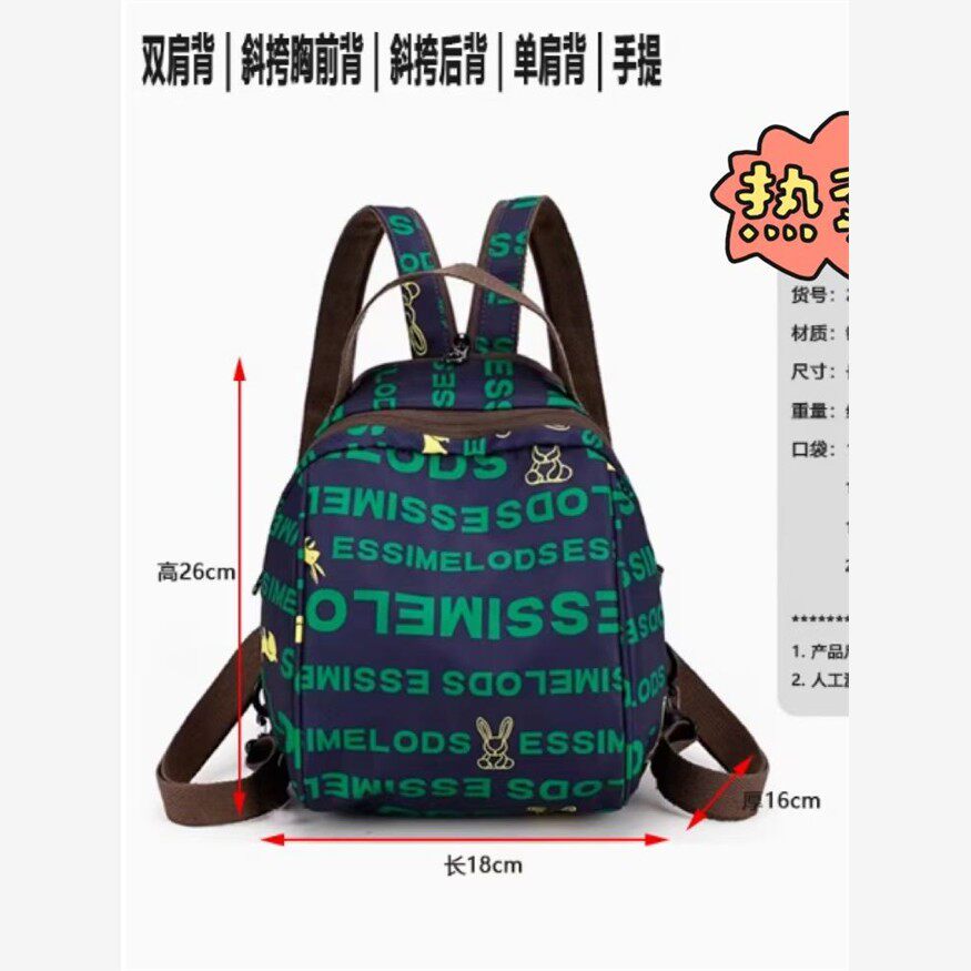 女款胸包新款洋气大容量斜挎包百双肩背包