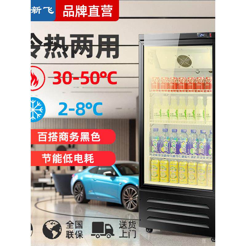 新飞热饮柜学生牛奶咖啡加热柜保温柜商业饮料恒温展示柜冷热两用