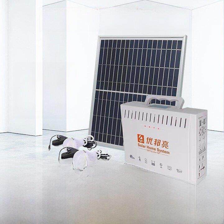太阳能灯发电系统大功率板照明灯户外多功能野营灯可外接家用电器