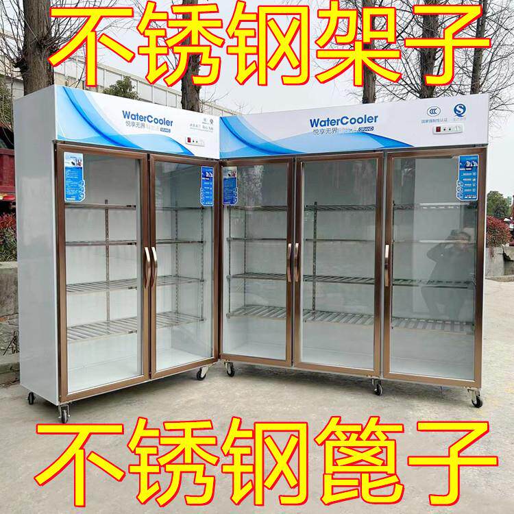 串串香冷藏展示柜麻辣烫菜品炸串店水果保鲜柜立式玻璃门点菜冰柜