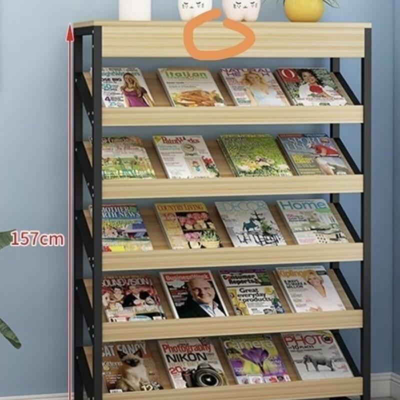 报刊架杂志架落地办公室置物收纳资料架展厅图书展示架阅览书报架
