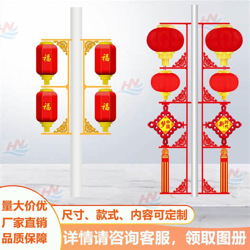 led灯笼户外路灯杆吊灯宫灯仿古八角装饰发光防水灯景观仿古风