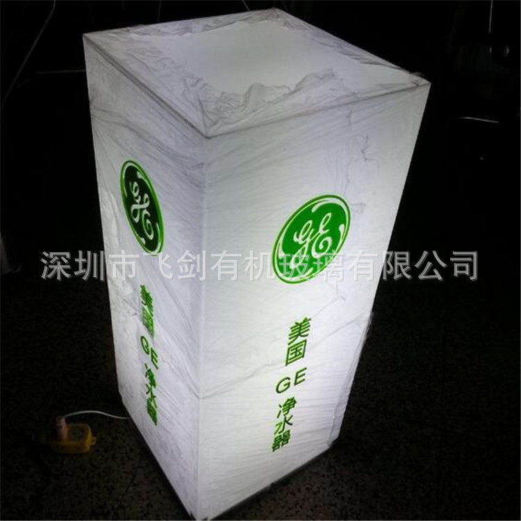 新款LED充电酒吧台灯 亚克力创意金属底迷你圆形装饰发光蜡烛灯