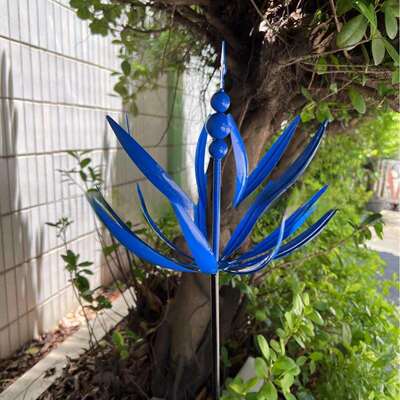 哈洛风旋转器园艺地插铁艺风车花园Harlow Wind Spinner Rotator