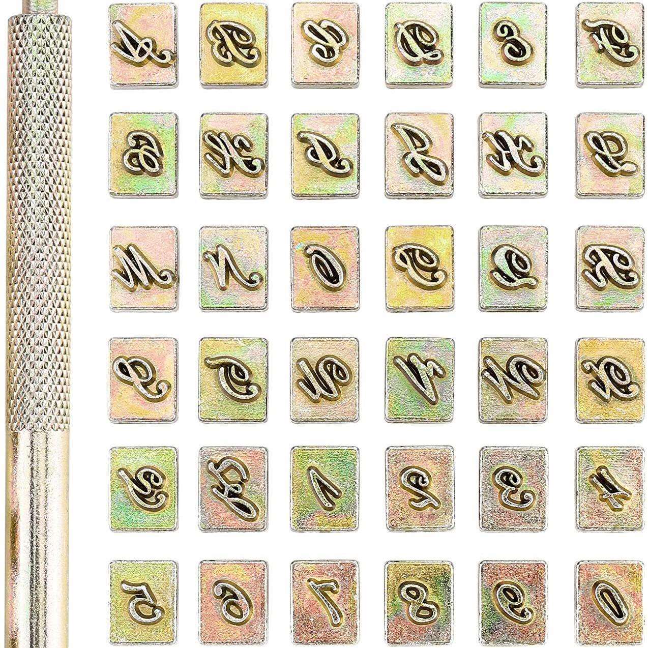 皮革字母数字冲 皮革英文冲 LOGO印章 皮革印花工具 皮雕印章