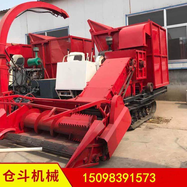 厂家可定制联合改装履带式转盘青储机青储粉碎玉米秸秆收割机
