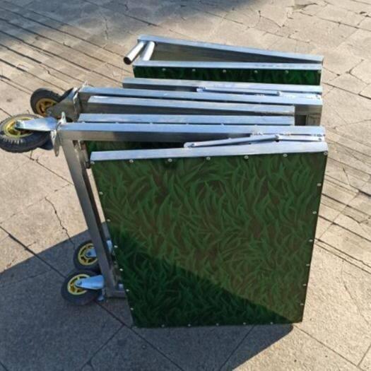 折叠推车带轮摆摊夜市可折叠收纳拆装多功能地摊服装承重铁质货架