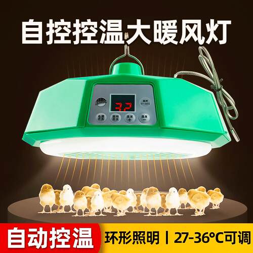 2-3㎡养殖暖风机自动控温宠物暖风灯大功率保温灯恒温小鸡育雏